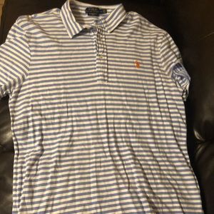 Carolina Blue and White Polo